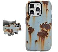 Generico Rusty Phone Case, Vintage Rusty Glossy Phone Case, Creative Vintage Industrial Iron Inspired Shockproof Cases, For Iphone 16 15 14 13 12 11 Pro Max Xr Xs Plus(for iPhone xs max,matte)