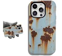 Generico Rusty Phone Case, Vintage Rusty Glossy Phone Case, Creative Vintage Industrial Iron Inspired Shockproof Cases, For Iphone 16 15 14 13 12 11 Pro Max Xr Xs Plus(for iPhone 7/8,smooth)