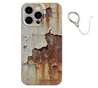 Generico Rusty Phone Case, Vintage Rusty Look Glossy Phone Case Compatible with Iphone 16/15/14/13/12/11 Pro Max, Creative Industrial Iron Inspired Shockproof Tpu Case (for iPhone 12,C)