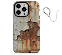Generico Rusty Phone Case, Vintage Rusty Look Glossy Phone Case Compatible with Iphone 16/15/14/13/12/11 Pro Max, Creative Industrial Iron Inspired Shockproof Tpu Case (for iPhone 15,D)