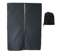 Generico RV Magnetic Thermal Door Cover, Weatherproof Trailer Curtain, Windproof Insulated Panel, Privacy Heat Barrier for Garage, Bathroom, Living Room, Dorm, 52.36x70.87 inches