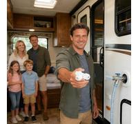 Generico RV Sewer Adapter - ABS 1/2 inch | Universal Pipe Connector Elbow Hose Fitting Outdoor Camping Drainage System Accessory | for Motorhome Travel Trailer Caravan Campsite Use