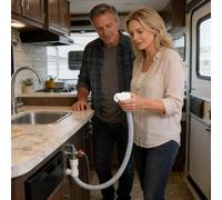 Generico RV Sewer Adapter - ABS 1/2 inch | Universal Pipe Connector Elbow Hose Fitting Outdoor Camping Drainage System Accessory | for Motorhome Travel Trailer Caravan Campsite Use