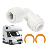 Genérico RV Sewer Hose Fittings - 1/2 Inch Universal Pipe Connector with 90-Degree Elbow For Leak-Proof Connection | ABS RV Sewer Hose Elbow with Secure Slip-Fit Design | For Camping Outlet Sys