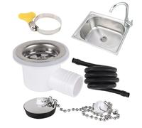 Generico RV Sink Drain Angle Fitting | Leak-Proof Adapter,Sink Waste Drain Plug Hole Angle Fitting with Tube,for RV Boat Camping Vehicle Repairdrainage Travel