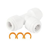 Generico RV Water Pipe Connectors, 1/2 inch Quick-Connect Hot Cold Water Fittings, 12mm Male Threaded Elbows Tees Straight-Insertion, for RV Camper Van Marine Plumbing System, Set of Multiple Pieces