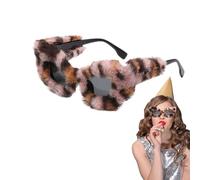 Generico s Fuzzy Sunglasses - Funny Glasses For Adults | Punk Soft Velvet Shades Ladies Party Eyewear | Fashion Accessories For Party Masquerade Disco Eyewear