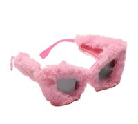 Generico s Fuzzy Sunglasses - Funny Glasses For Adults | Punk Soft Velvet Shades Ladies Party Eyewear | Fashion Accessories For Party Masquerade Disco Eyewear