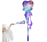 Genérico S illuminato per bambini, illuminato | LED che intensamente | Pretty Fairy Stick a mano per costume da ragazza, gioco di ruolo, spettacolo, cosplay, souvenir di compleanno