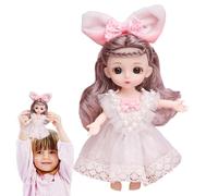 Generico s Princesse, Miniature Adorable de 16 cm Tenue de Mode, Princesse Déguisement Accessoires Cadeau d'Anniversaire Jouet pour Fille