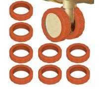 Genérico s Silicone Ruote Bagagli | Universale per Ruote Bagagli da Viaggio 8 Pezzi - Copertura della Mano, Protezione della Ruota per Ruota Rotella di Protezione, arancione, Consulte la descripción