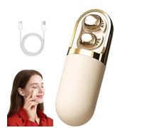 Generico S13 Vibration Massage Bluetooth Headphones, Bluetooth 6.0 Wireless Sleep Earbuds, Equipped with a Vibration Earphone Case, Provide Relaxation and Massage for Sleepings (Beige)