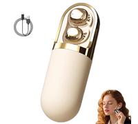 Generico S13 Vibration Massage Bluetooth Headphones, Invisible Ear Plugs, 3 Adjustable Modes Waterproof Noise Reduction, Bluetooth Wireless Sleep Earbuds for Side Sleepers, Travel and Working (Beige)