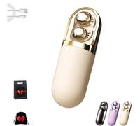 Generico S13 Vibration Massage Bluetooth Headphones, S13 Bluetooth Headphones, Bluetooth 6.0 Wireless Sleep Earbuds for Side Sleepers with 3 Adjustable Modes, Waterproof Noise Reduction (beige)
