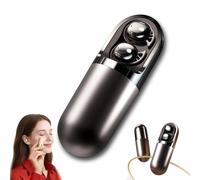 Generico S13 Vibration Massage Bluetooth Headphones, Waterproof Vibration Earphone Case Provide Relaxation and Massage, Bluetooth 6.0 Sleep Earbuds for Side Sleepers (1 Set,Black)