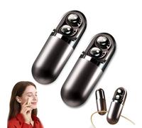 Generico S13 Vibration Massage Bluetooth Headphones, Waterproof Vibration Earphone Case Provide Relaxation and Massage, Bluetooth 6.0 Sleep Earbuds for Side Sleepers (2 Set,Black)