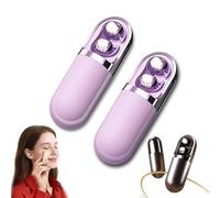 Generico S13 Vibration Massage Bluetooth Headphones, Waterproof Vibration Earphone Case Provide Relaxation and Massage, Bluetooth 6.0 Sleep Earbuds for Side Sleepers (2 Set,Purple)