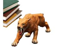 Generico Sabertooth Tiger Toy | Sabertooth Tiger Toy, Modello Smilodon per i più piccoli, apprendimento precoce antico giocattolo animale per la proposta educativa PROPRITÀ