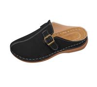 Generico Sabot Donna Eleganti Comode Sandali Estive Con Zeppa Chiuse Davanti Ciabatte Offerta Moda Gomma Comodi Sabot Camminare Bassi Antiscivolo Mules Zeppe Morbido Pantofole