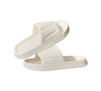 Generico sabot donna estive ciabatta elegante donna Suola morbida antiscivolo, comoda e pratica per uso domestico e spazi esterni.(Bianco44)_1