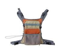 Generico Sac pectoral de pêche gilet léger avec multiples compartiments
