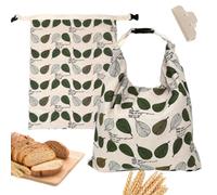 Generico Sacchetti For Il Pane Extra Grandi In Cera D'api, Mantengono Il Pane Fresco Diversi Giorni, Facili Da Pulire For Toast, Pane Fatto In Casa E Baguette(C)