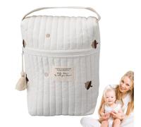 Generico Sacchetti organizzati per pannolini, Borsa per pannolini trapuntata - Borsa porta multifunzionale per cartoni animati | Simpatici sacchetti organizzativi, custodia morbida per biberon, salvi