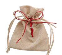 Generico Sacchetti per Laurea Sacchetti bomboniera con Applicazione Compresa Come in Foto Vari Modelli e Misure bomboniere Fai da Te (12pz 9x12cm Cornetto Rosso)