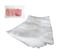 Generico Sacchetti per sottovuoto buste per alimenti sotto vuoto VARI FORMATI trasparenti goffrate e nere busta vacuum sacchi termosigillabili (Trasparenti Lisce, 100 pezzi 13x25 cm)