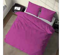 Generico Sacco copripiumino tinta unita made Italy matrimoniale singolo piazza mezza : Colore - Fucsia, Misura - Una Piazza e Mezza