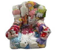 Generico Sacco per immagazzinamento Stanza dei Bambini in PVC - Impermeabile e Trasparente - Sacco con Cerniera per Animali di Peluche, per Camera dei Bambini, Sala da Gioco e Zona di Riposo