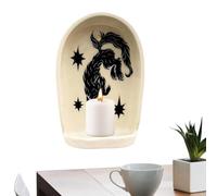 Generico Sacred Wall Niche, Calm Meditation Decor, Wall Altar with Tray, Wooden Display Shelf with Stability, Home Accent Elegance, Spiritual Decor for Rooms 5.71x3.35x2.76 Inches