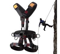 Generico Safety Harness, Fall Protection Belt, Climbing Gear, Adjustable Buckles for Secure Fit, Detachable Tree Harness System, Outdoor Work or Hunting, 31.5-59.06 Inches, Black, 1PC