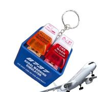 Generico Safety Keychain | Pilot and Crew Alert Keychain | Reusable Loud Alarm Key Chain Glowing Simulator with Flashlight for Travel Airplane Outdoor Adventures