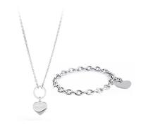 Generico S'agapò Bracciale E Collana Donna Catena In Acciaio SHAC1 SHAC2