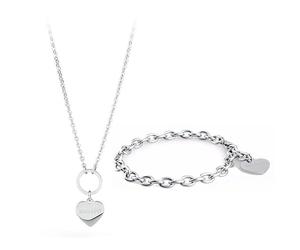 Generico S'agapò Bracciale E Collana Donna Catena In Acciaio SHAC1 SHAC2