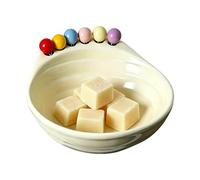 Generico Salatschüssel Set Mit Gabeln - ABS Servierschüssel Für Snacks Jōghurt | Große Servier Schale Mit 6 Gabeln - Küchenschüssel Für Zuhause Wohnheim Restaurant Party 23 Cm