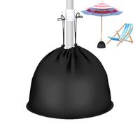 Generico Sand Bags, Umbrella Base Weights, Portable Sack, Foldable Drawstring Design, 17.72x9.84x0.39 Inches, Heavy Duty Stability Support, Ideal for Patio Garden Poolside Picnic Resort Camping Use