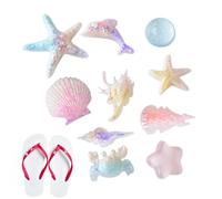 Generico Sandal Charms - 10-Pieces Sea Theme Resin Shoe Decor
