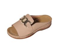 Generico Sandale Noire Donna Sandali Donna Eleganti Sandali Femme Ete Confortable Orthopedic De Marche Scarpe Anti'dérapantes Respirantes Et Pieds Bohême Bout Aperto Con Talone Piattaforma Comodo