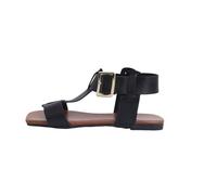 Generico Sandaletti Donna Estive Open Toe Sandal Casual Sandals Summer Square Flat Roman Fashionable And Comfortable Outdoor Light Beach Sandali Sneakers Estivi Comodi Sandalo Elegante Trekking Nero
