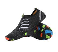 Generico Sandali A Ciabatta Uomo Sandali casual leggeri e comodi con stampa a righe e lettere per uomo perfetti per ogni occasione (Black, 42)