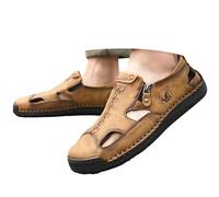 Generico Sandali Aperti Uomo,Sandali Casual da Uomo Traspiranti Comodi Piatti da Indossare Ogni Giorno Antiscivolo Resistenti per Camminare All'Aperto Estate Primavera Autunno