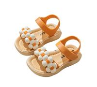 Generico Sandali Bambina Eleganti Bambina Sandalo Estivi con Fiori Scarpe Aperte Strappo Moda Comodi Sandali Gomma Ragazza Leggere Morbidi Sandaletti Principesse Antiscivolo