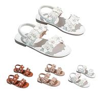 Generico Sandali Bambina- Scarpe Mare Bambina Deliziosi Con Design A Petali Basse Aperte In Punta Per Tutti I Giorni Basic