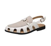 Generico Sandali Bassi Eleganti Comoda Scarpe Comode Donna Sandali da Donna Di Grandi Dimensioni,per Viaggi All'Aperto,Sport,Primavera Ed Estate,Taglia 46,Alluce Valgo (White,44)