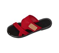 Generico Sandali Bassi Eleganti Comodi Scarpe Aperte Donna Sandali da Spiaggia da Donna,Pantofole Casual,Scarpe Basse,Chiusi Dietro Elegante (Red,40)