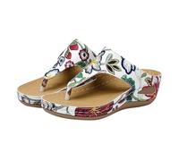 Generico Sandali Bianchi Donna Ortopediche Zeppa Estive Women'S Everyday Retro Comfortable And Versatile Thong Sandals Sandali Alti Donna Estive Scarpe (Light Ashy,38)