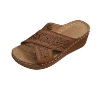 Generico Sandali Bianchi Donna, Piscina Pantofole Punta Scarpe Eleganti Mare Larga Aperte Morbide Antiscivolo Estive Anatomiche Con Comodi Ciabatte, Sandali Donna Estive Comode E Belle