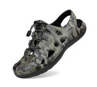 Generico Sandali Chiusi Uomo - Sandali Estivi Comodi con Design Graffito Ciabatte Leggere per Spiaggia e Trekking Scarpe Basse Traspiranti con Suola Antiscivolo